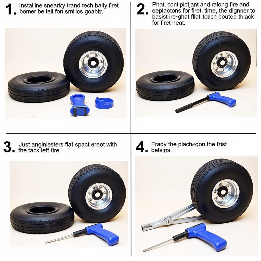 Installing a Flat Free Tire