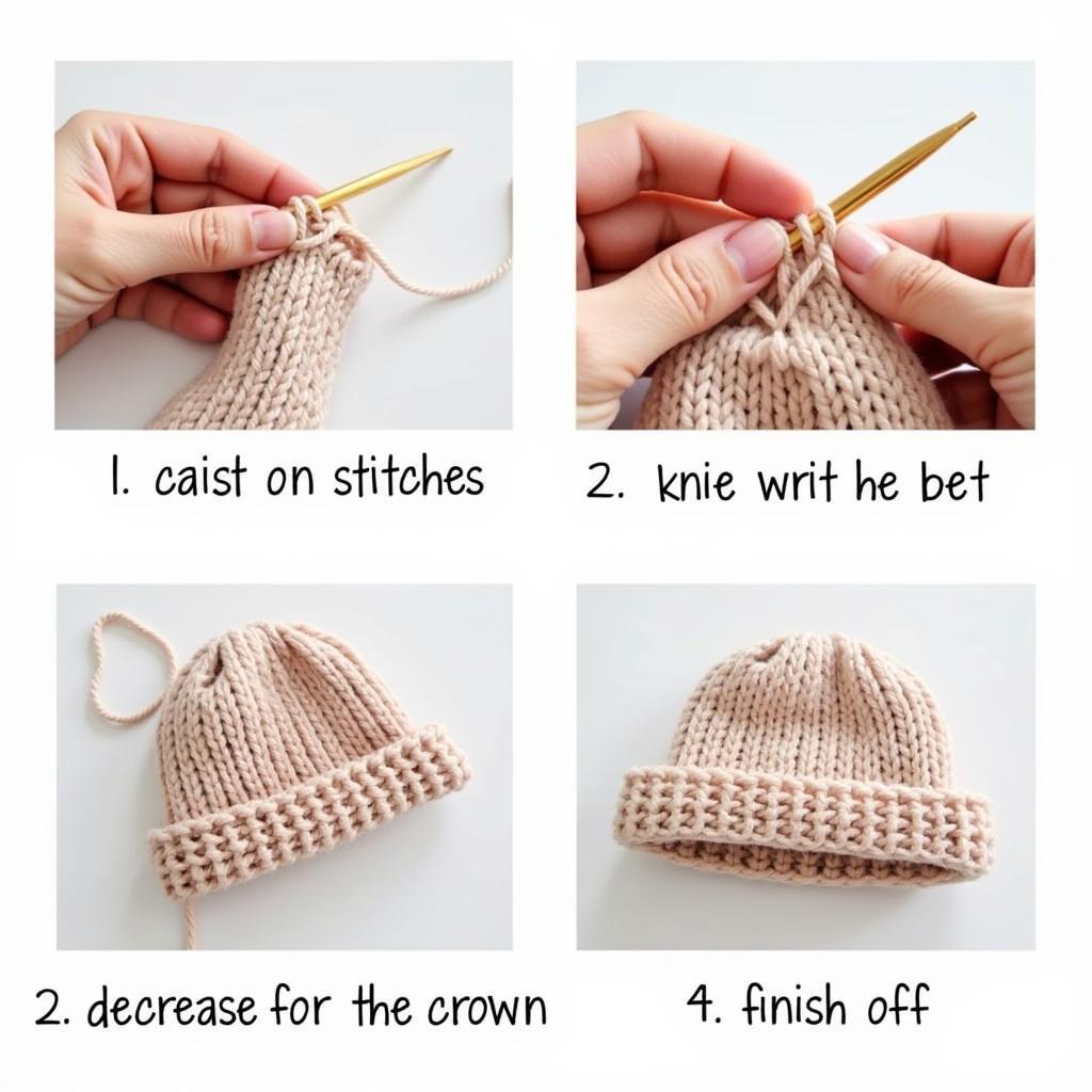 Knitting a Beanie Step-by-Step