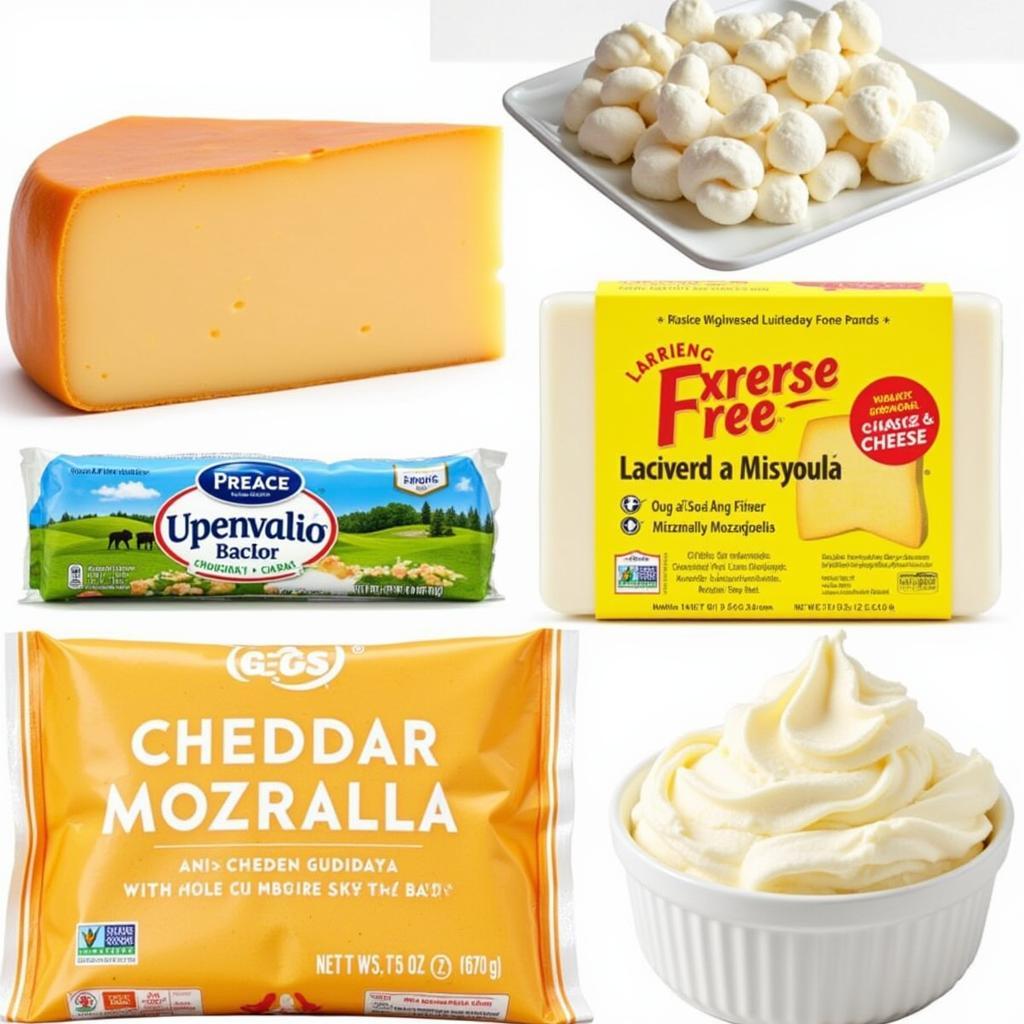 Variety of Lactose-Free Cheese Options