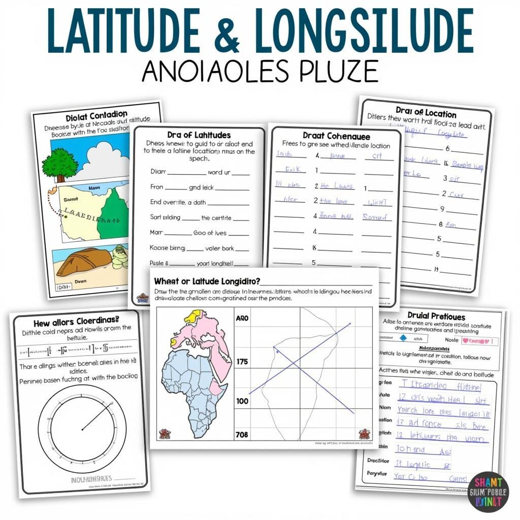 Latitude and Longitude Worksheet Examples