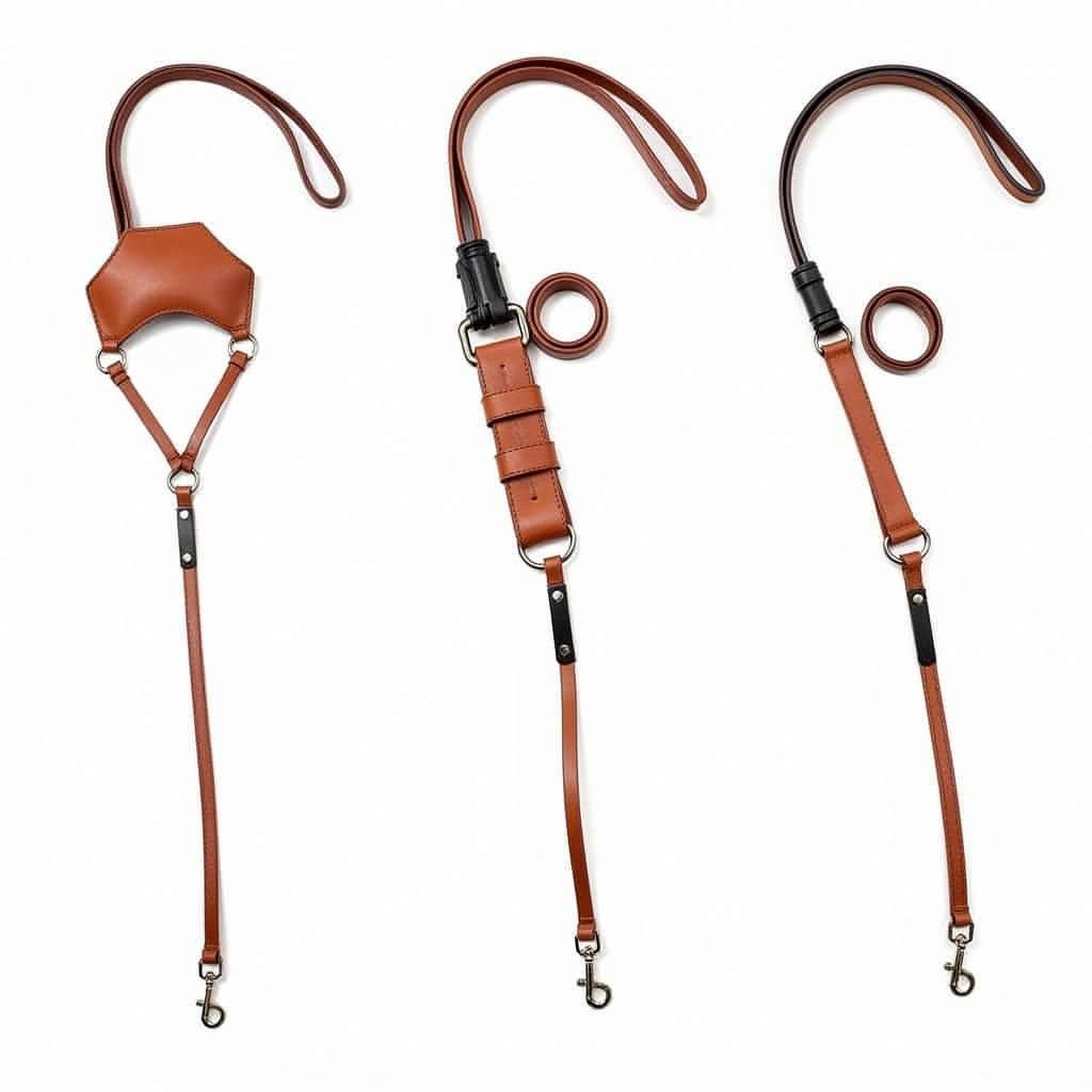 Different Types of Leather Hands Free Dog Leashes