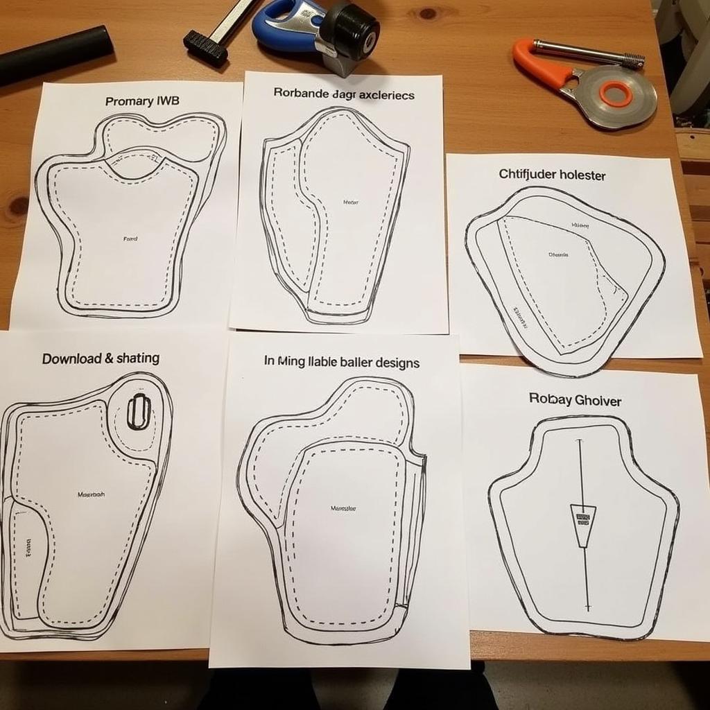 Downloadable Leather Holster Pattern