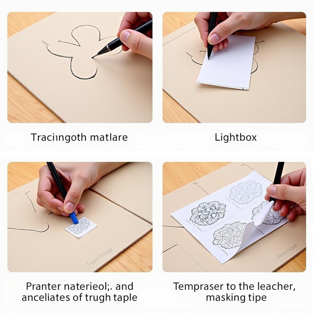 Leather Tooling Template Transfer Methods