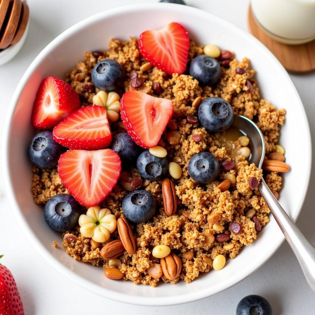 Lectin-Free Granola Bowl with Berries and Nuts