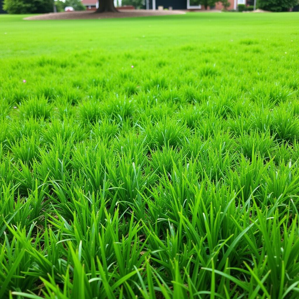 Lush Green Lawn After Using Free Grass Samples