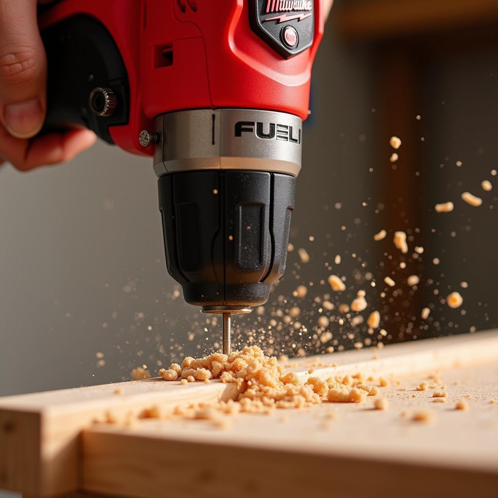 Milwaukee M12 FUEL Drill in Action