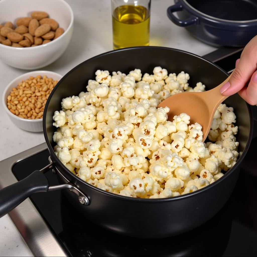 Preparing Nut-Free Popcorn at Home