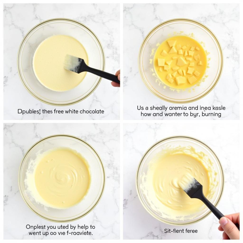 Melting Soy-Free White Chocolate Properly