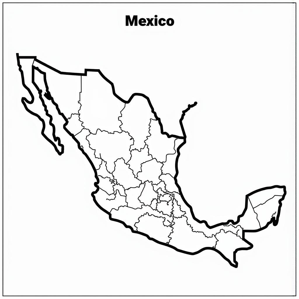 Mexico Map Labeling Activity