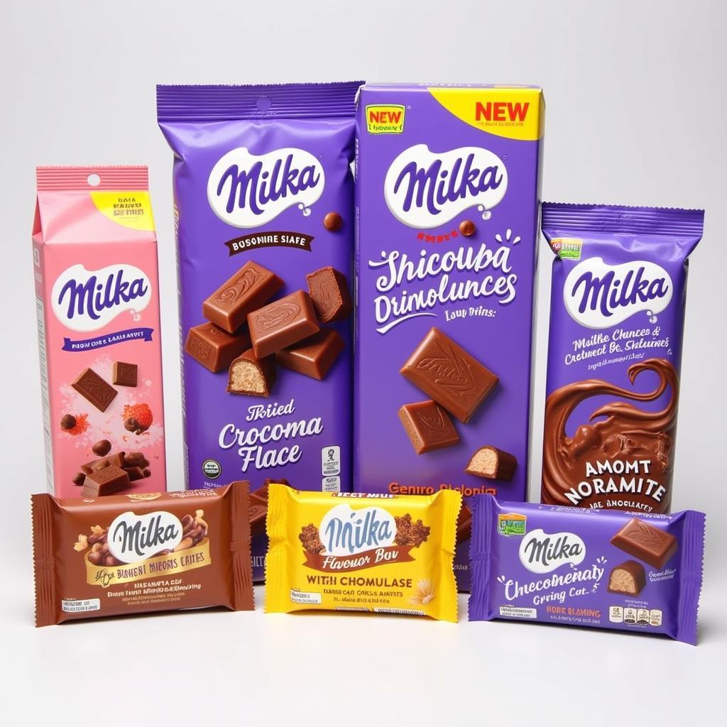 Milka Chocolate Variety Display