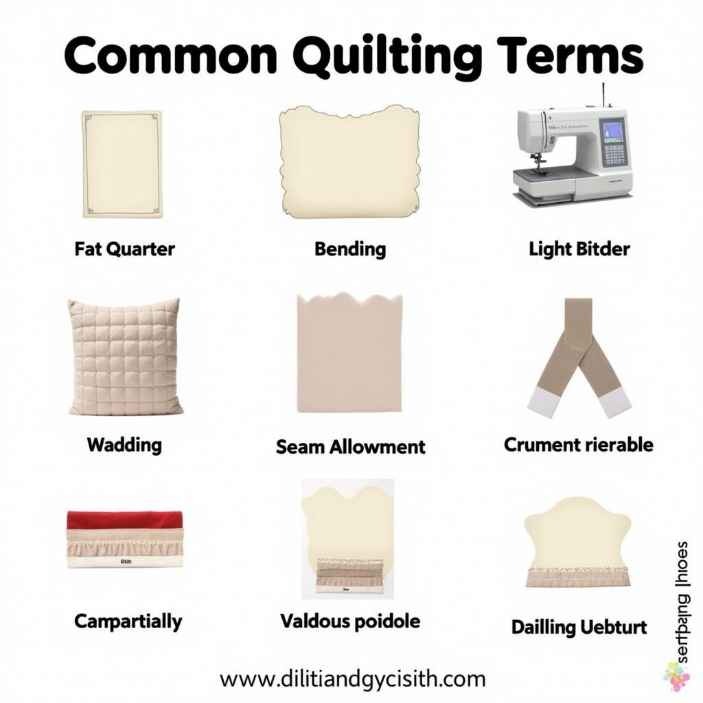 Glossary of Quilting Terms for Mini Quilt Patterns