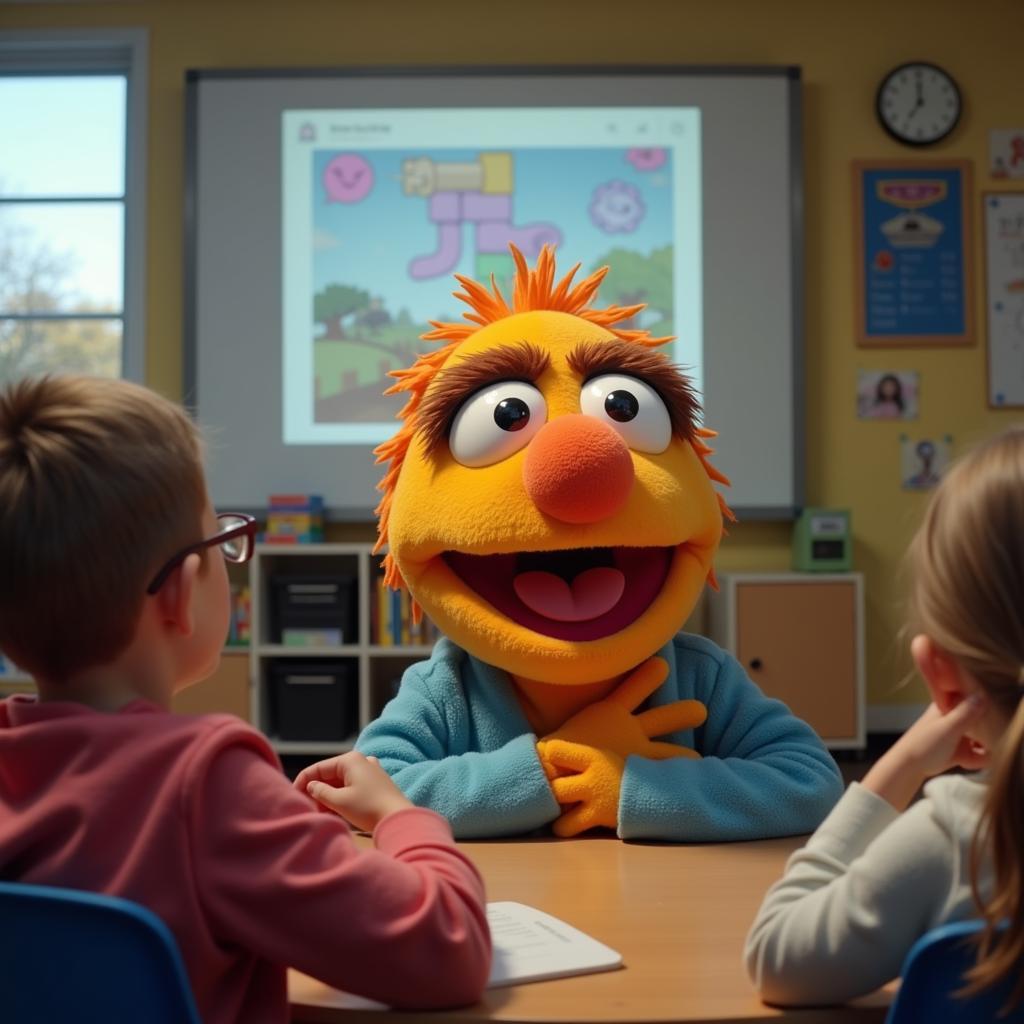 Muppet Integration in Educational Video