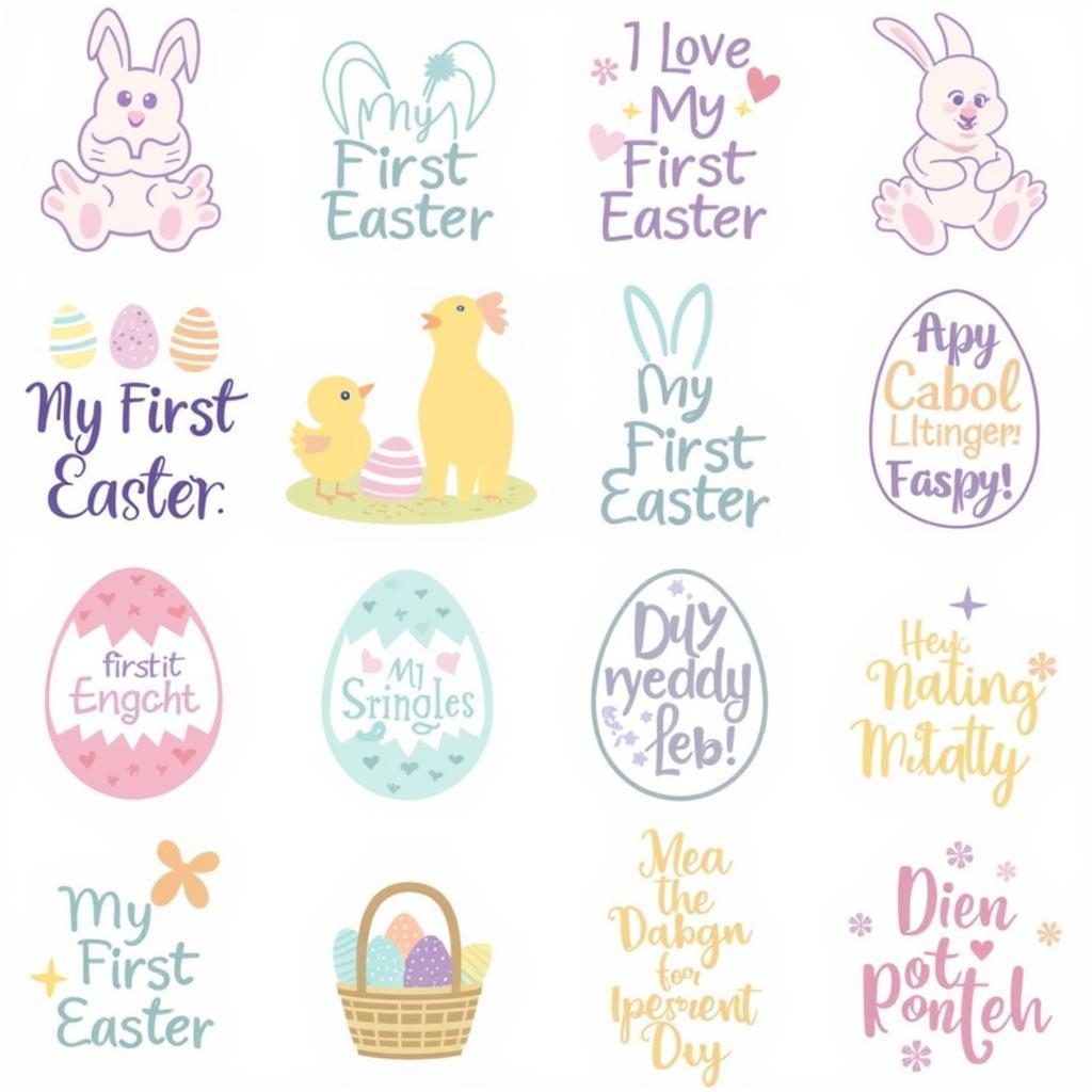 My First Easter SVG Free Design Examples