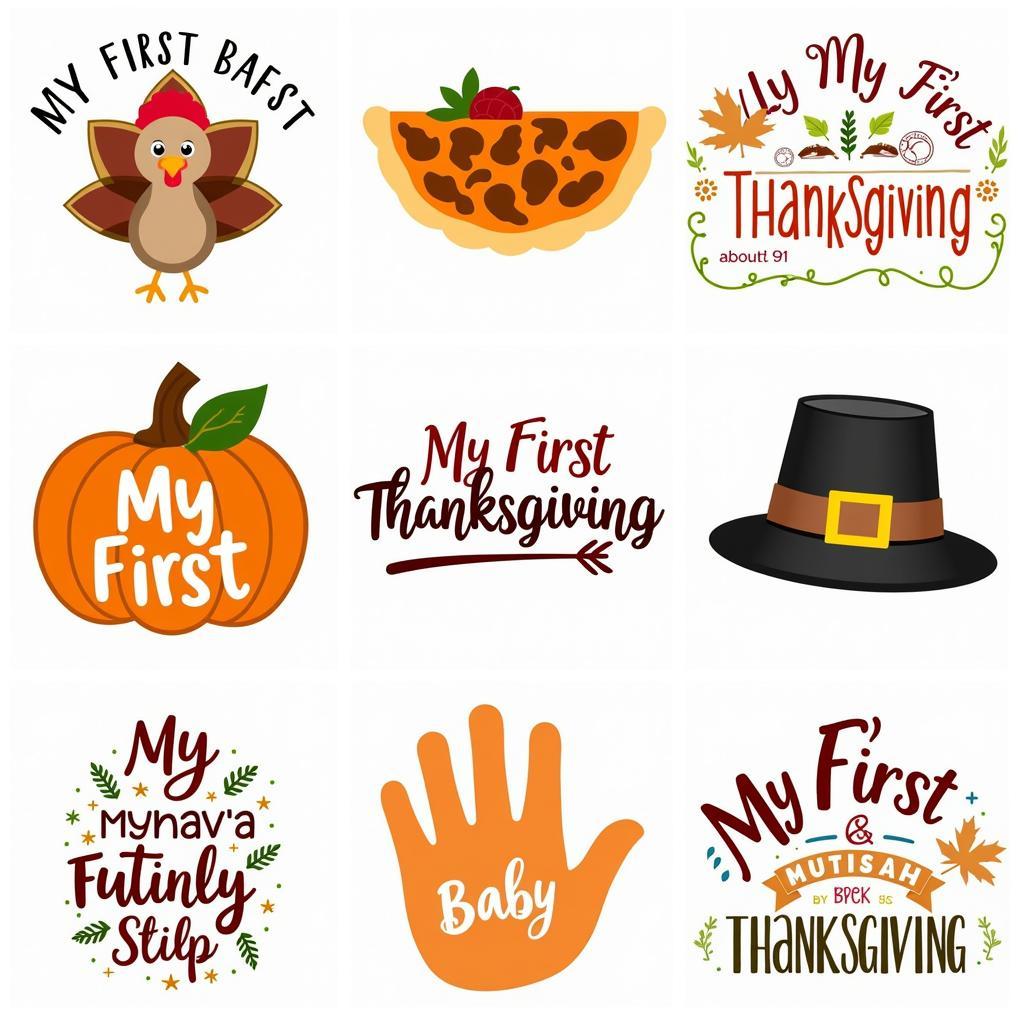 My First Thanksgiving SVG Free Design Options