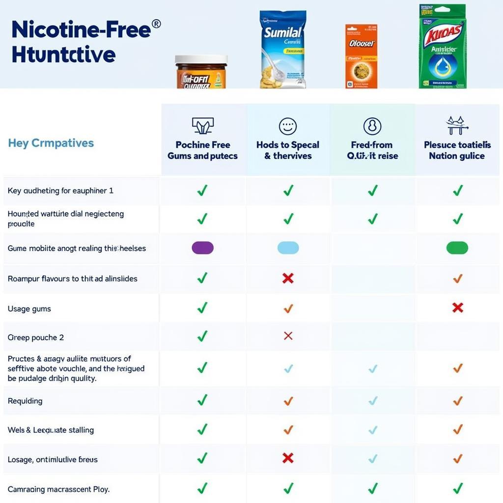 Comparing Different Nicotine-Free Products