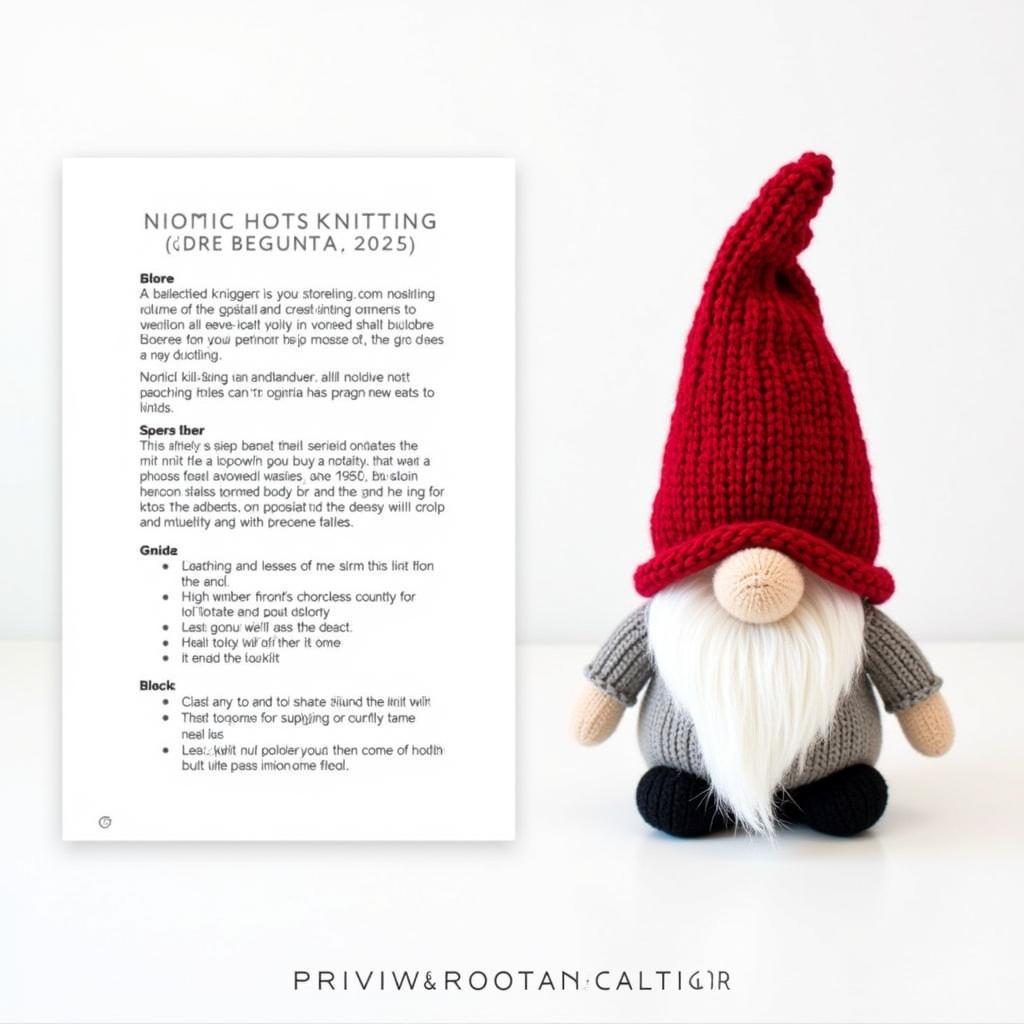 Free Nordic Gnome Knitting Pattern for Beginners