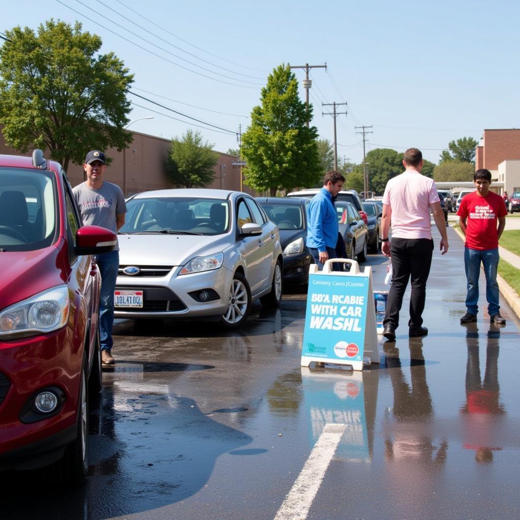 Charity Car Wash Event in Omaha