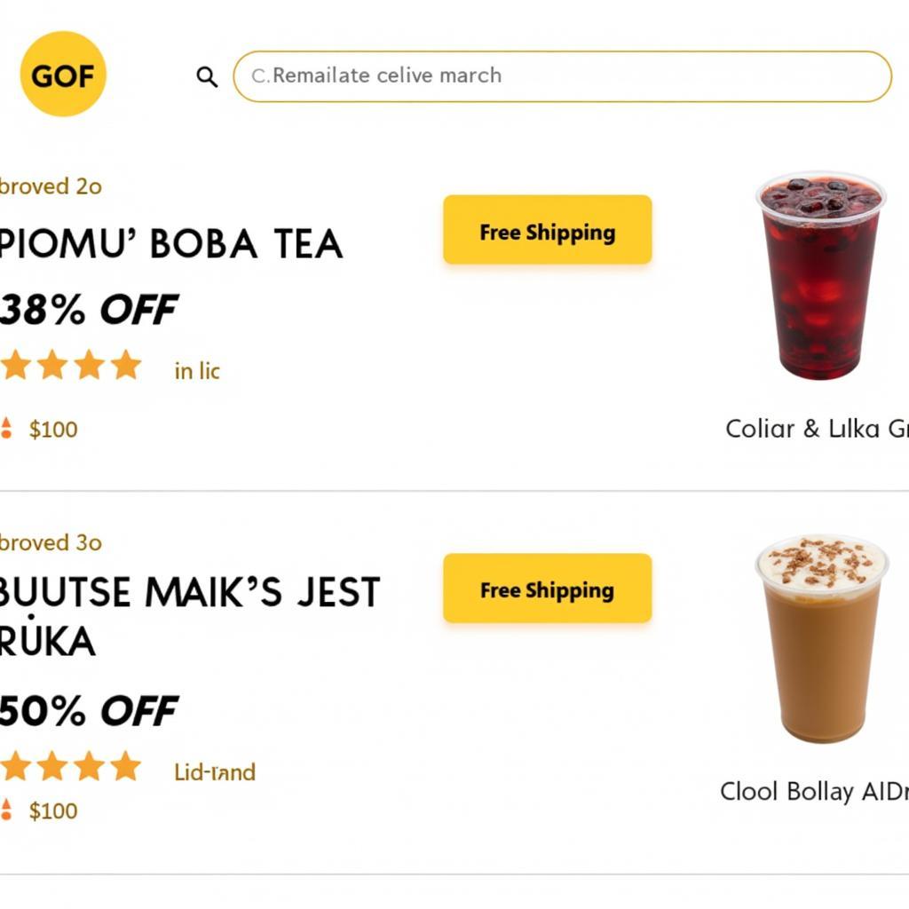 Ordering Boba Tea Online