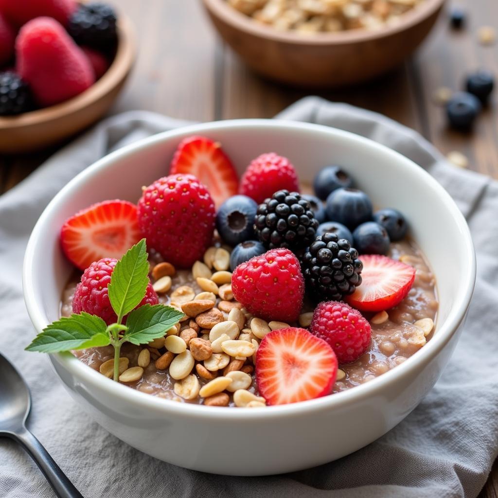 Bowl of Organic Gluten-Free Oatmeal