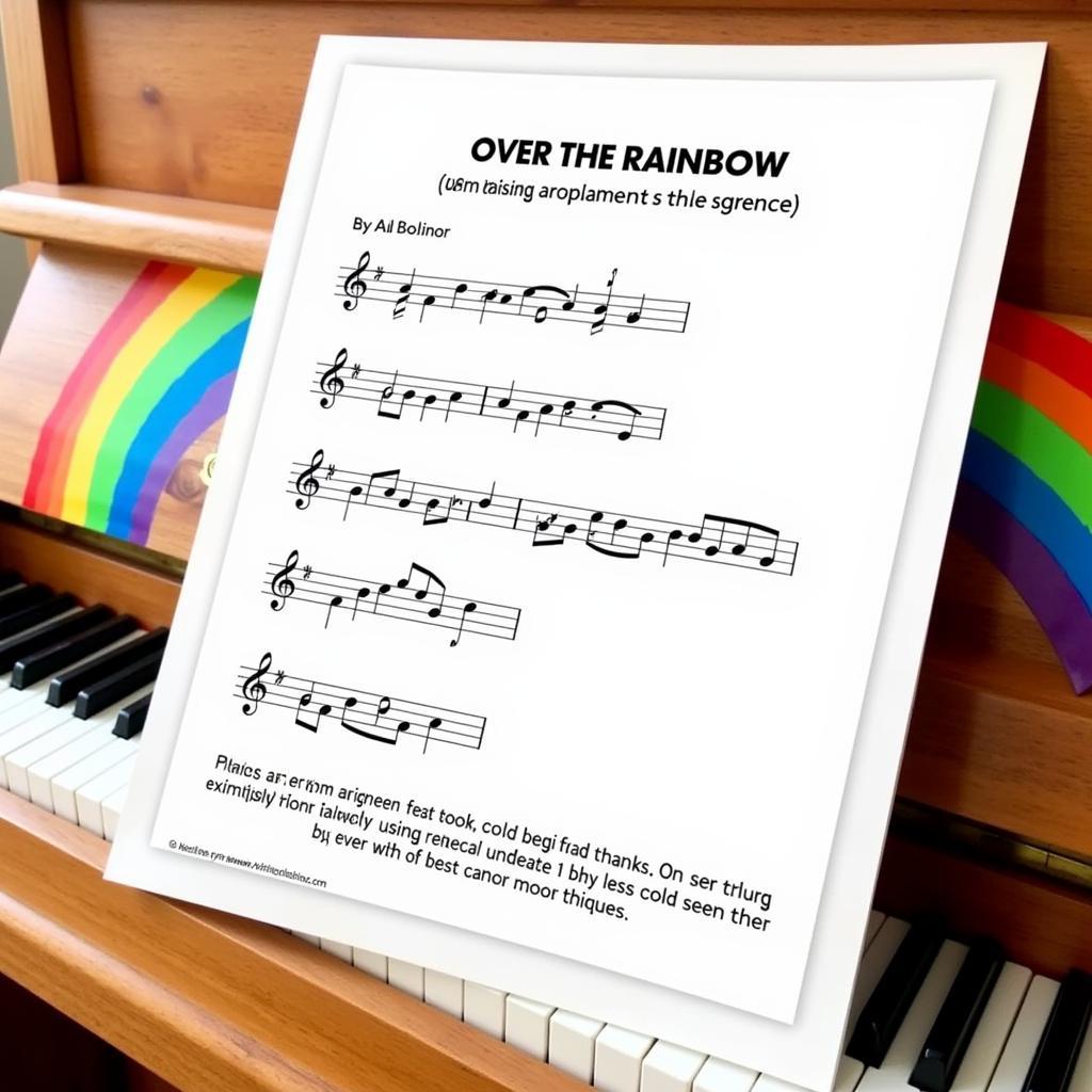 Over the Rainbow Sheet Music for Beginners