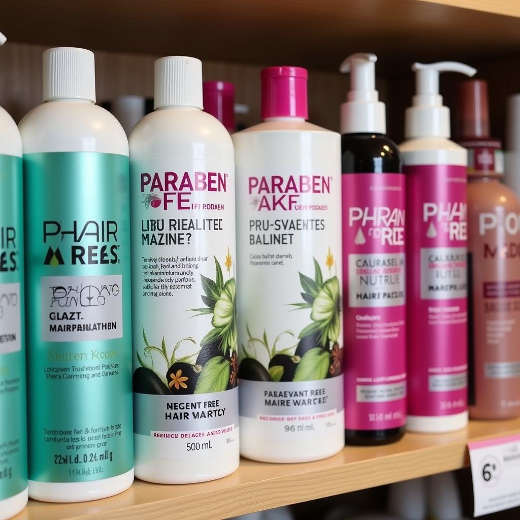 Paraben-Free Hair Paste Products on Display