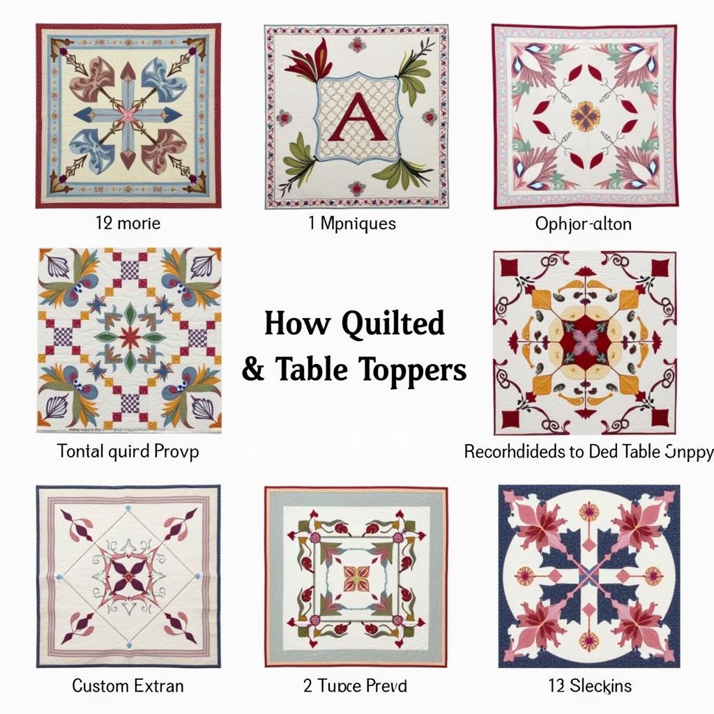 Personalized Quilted Table Topper Patterns