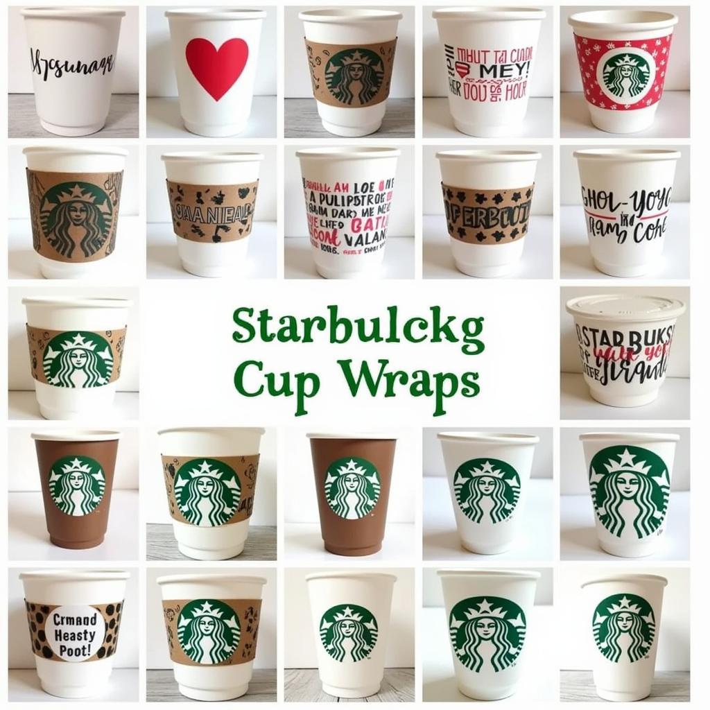 Personalized Starbucks Cup Wraps