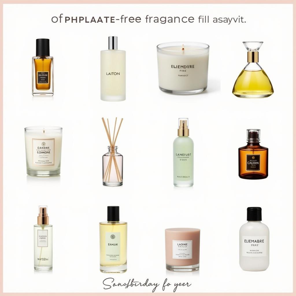 Variety of Phthalates Free Fragrance Products