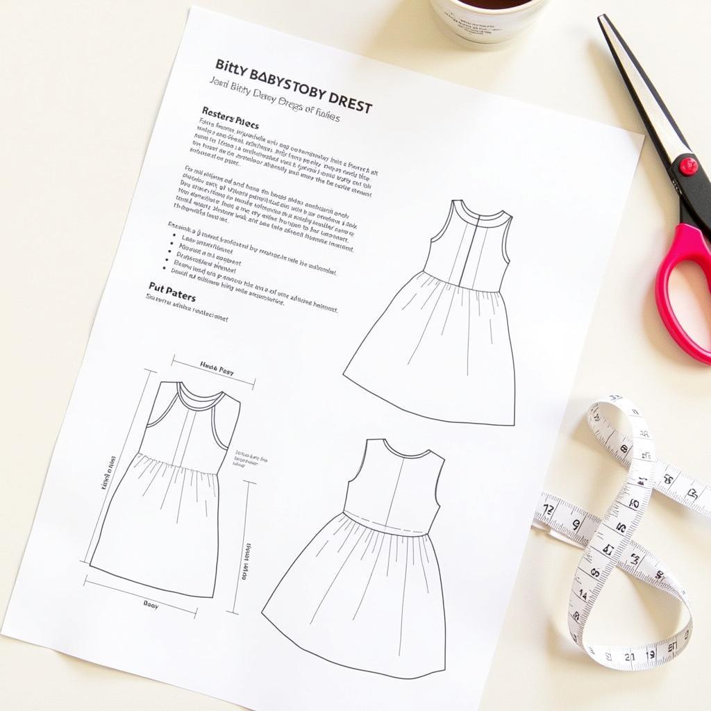 Printable PDF Pattern for Bitty Baby Clothes