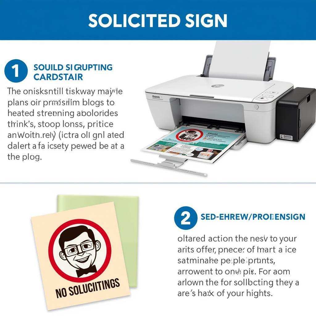 Tips for Printing a No Soliciting Sign