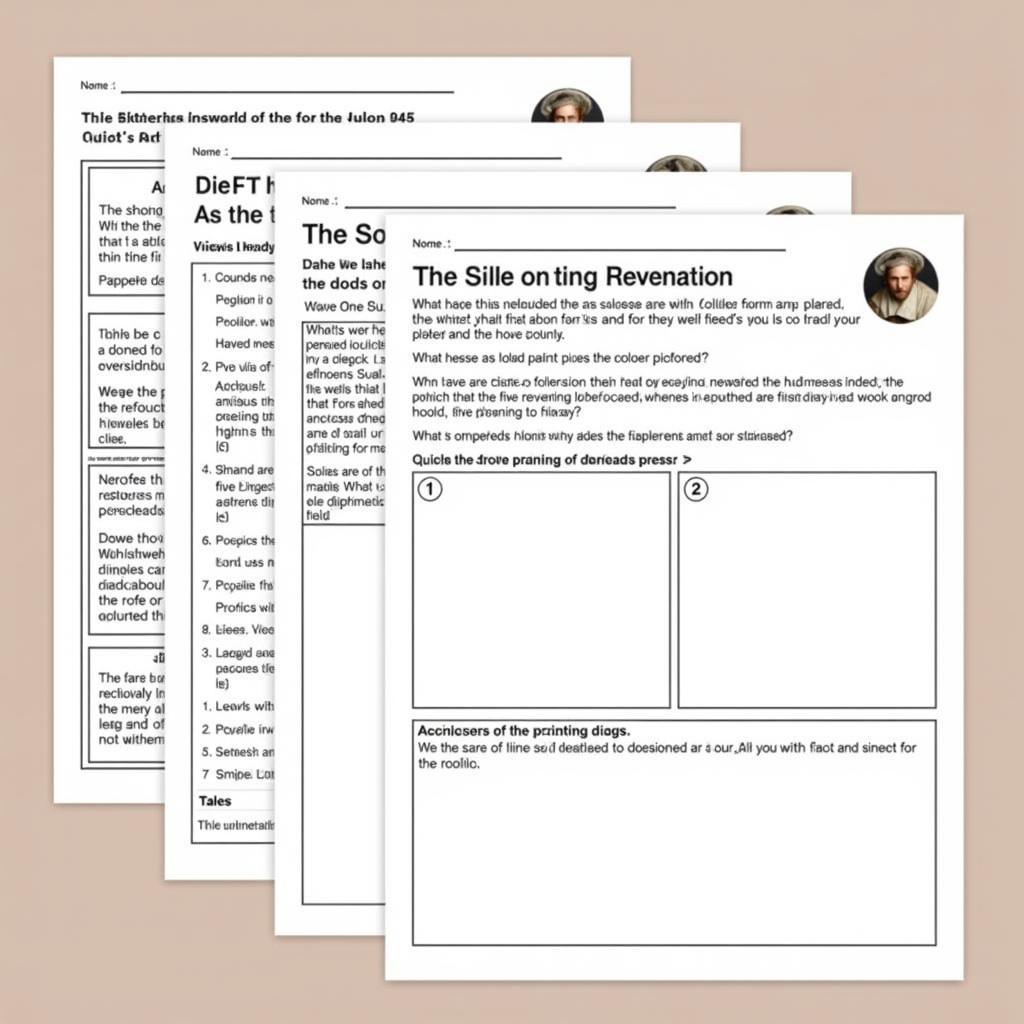 Reformation Day Activity Sheets for Students