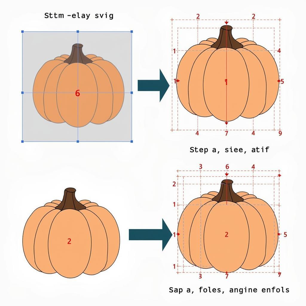 Resizing and Recoloring Pumpkin SVG