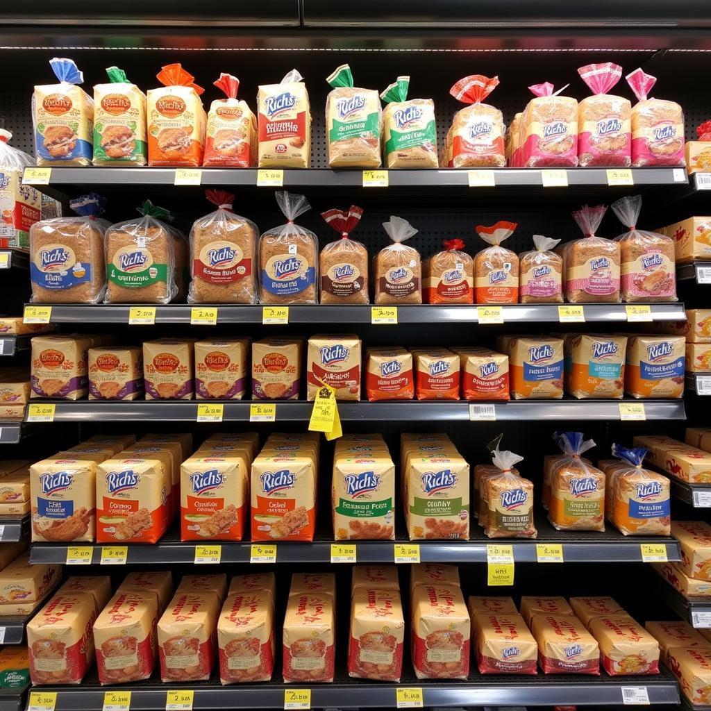 Rich's Gluten-Free Bread on Supermarket Shelf