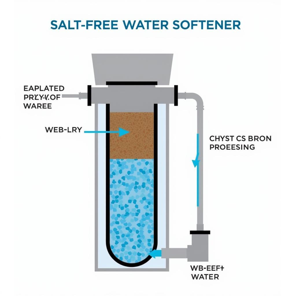 Diagram of Salt Free Water Softener Operation