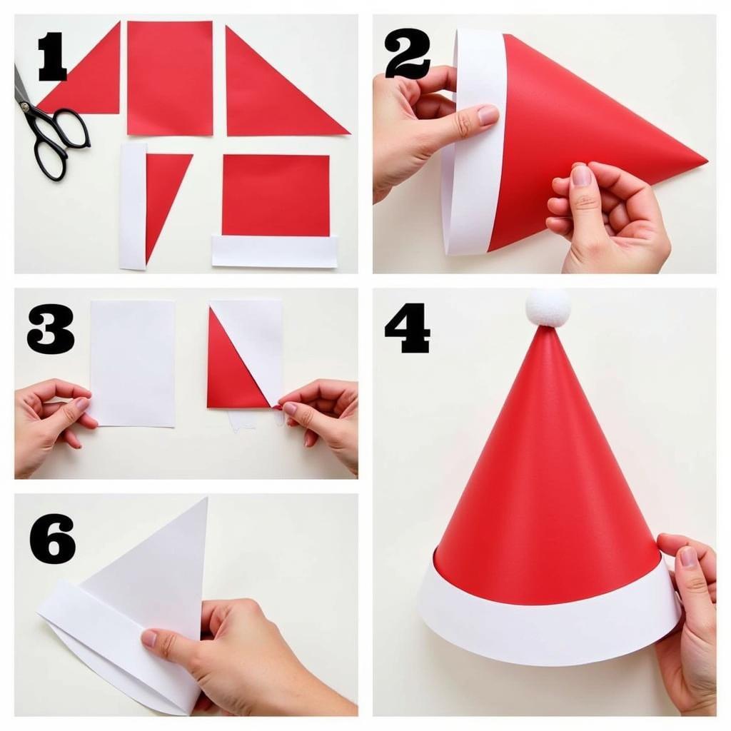 Step-by-Step Santa Hat Assembly Instructions