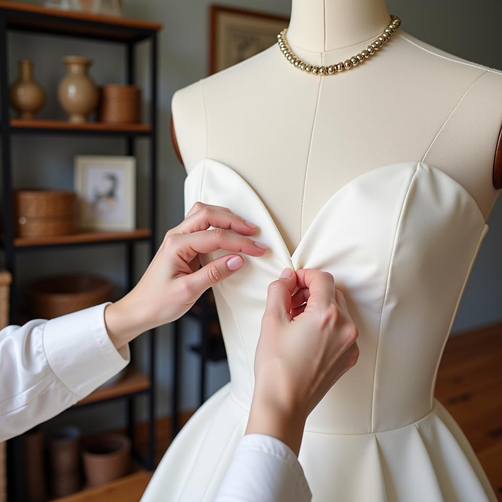 Creating a Muslin Toile for a 1940s Dress