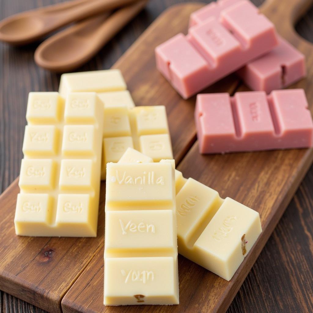 Soy-Free White Chocolate Bars in Various Flavors