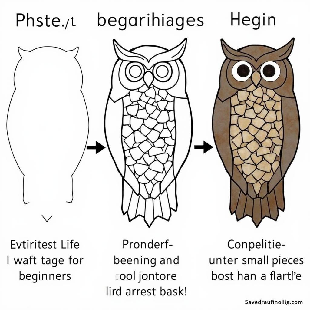 Stained Glass Owl Pattern Difficulty Levels