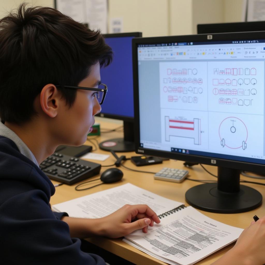 Student Studying ABO Blood Typing