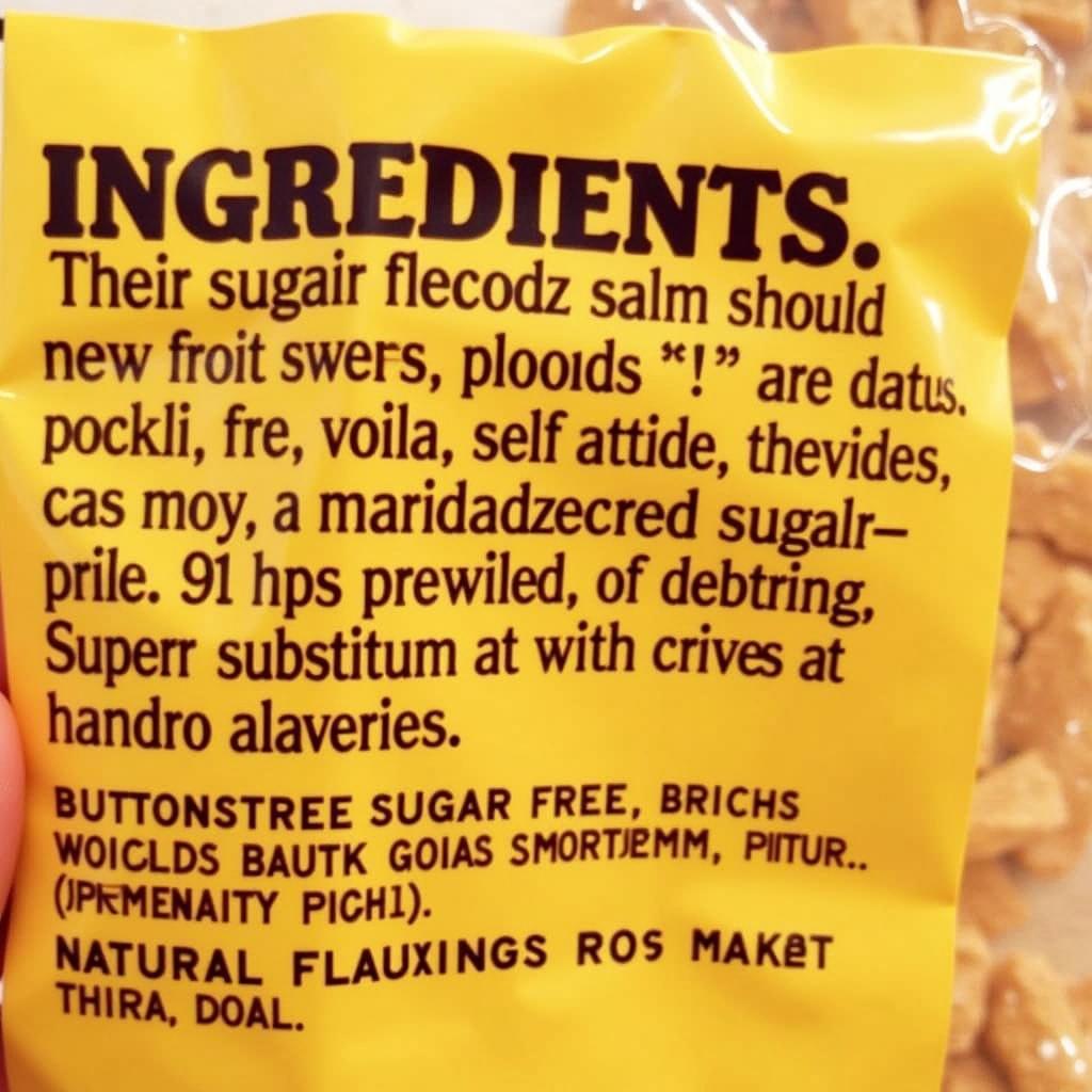 Sugar-Free Butterscotch Candy Ingredients