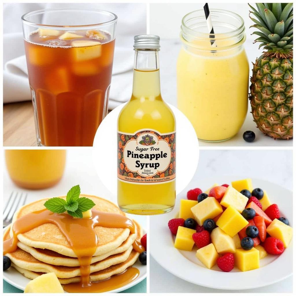 Sugar-Free Pineapple Syrup used in drinks and desserts