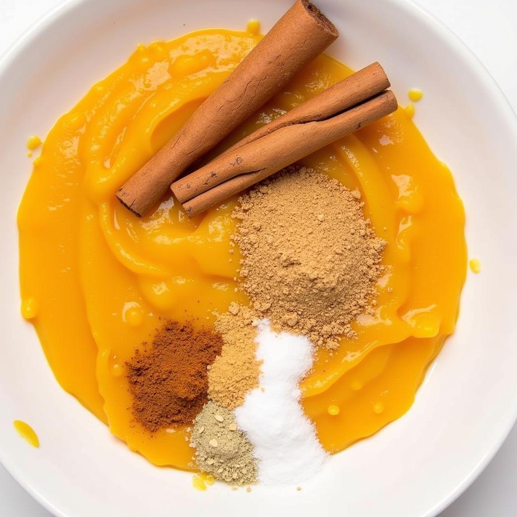 Ingredients for Sugar Free Pumpkin Sauce