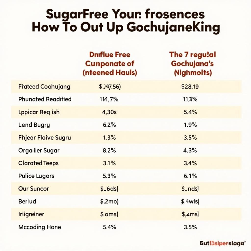 Sugar Free vs. Regular Gochujang