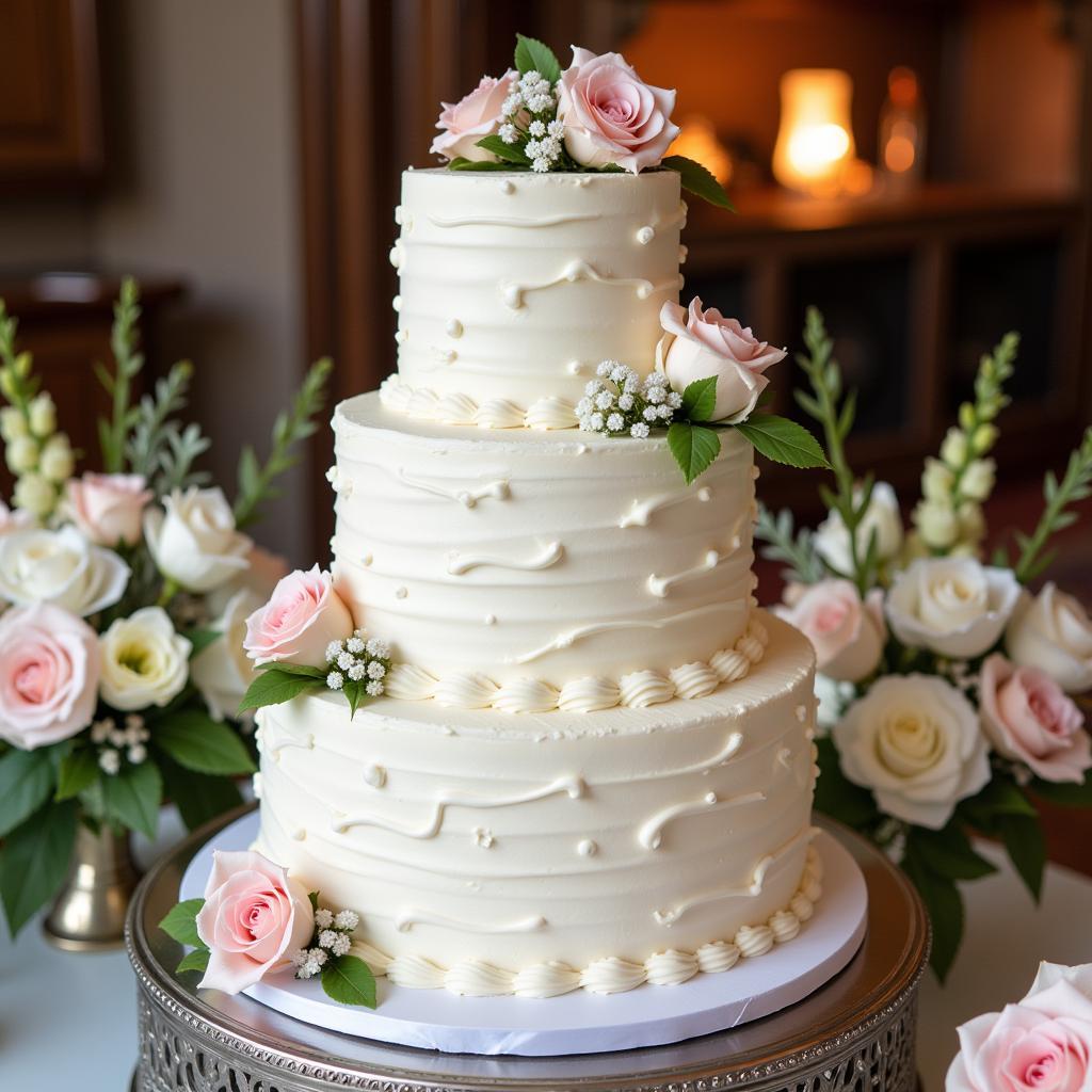 Elegant Sugar Free Wedding Cake