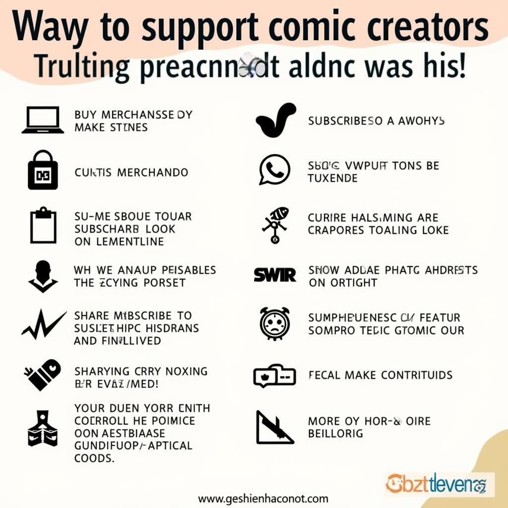 Supporting comic creators