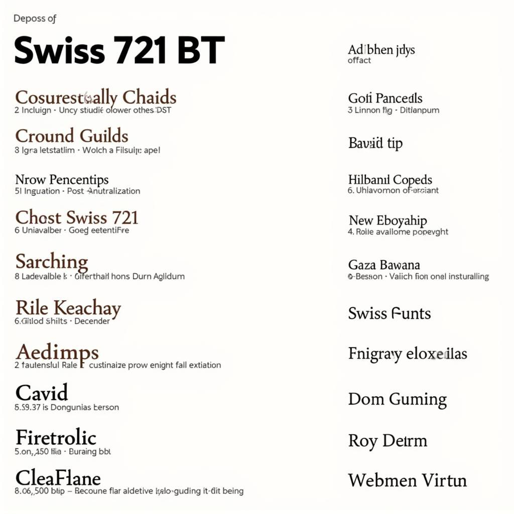 Swiss 721 BT Font Alternatives