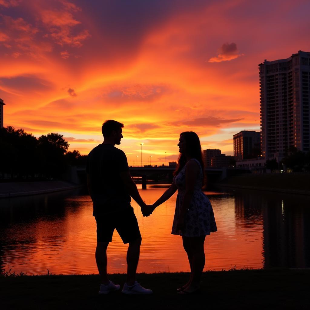 Romantic Sunset Date on the Tampa Riverwalk