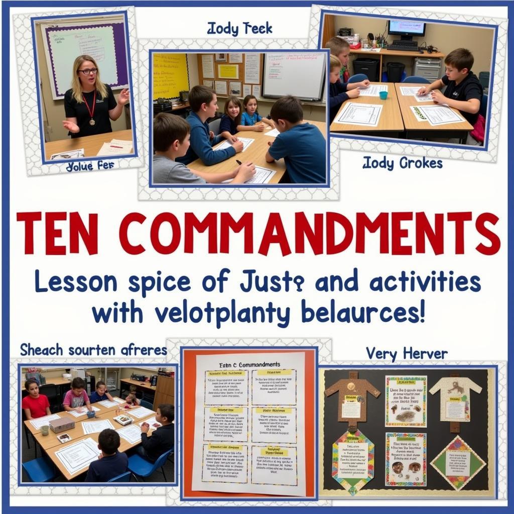 Ten Commandments Lesson Plan Activities