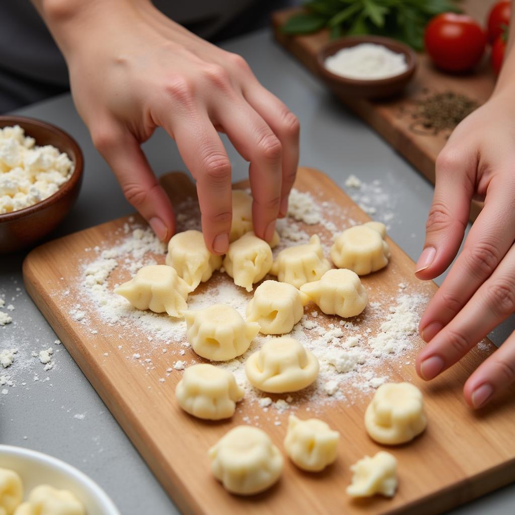 Preparing Gluten-Free Tofu Gnocchi