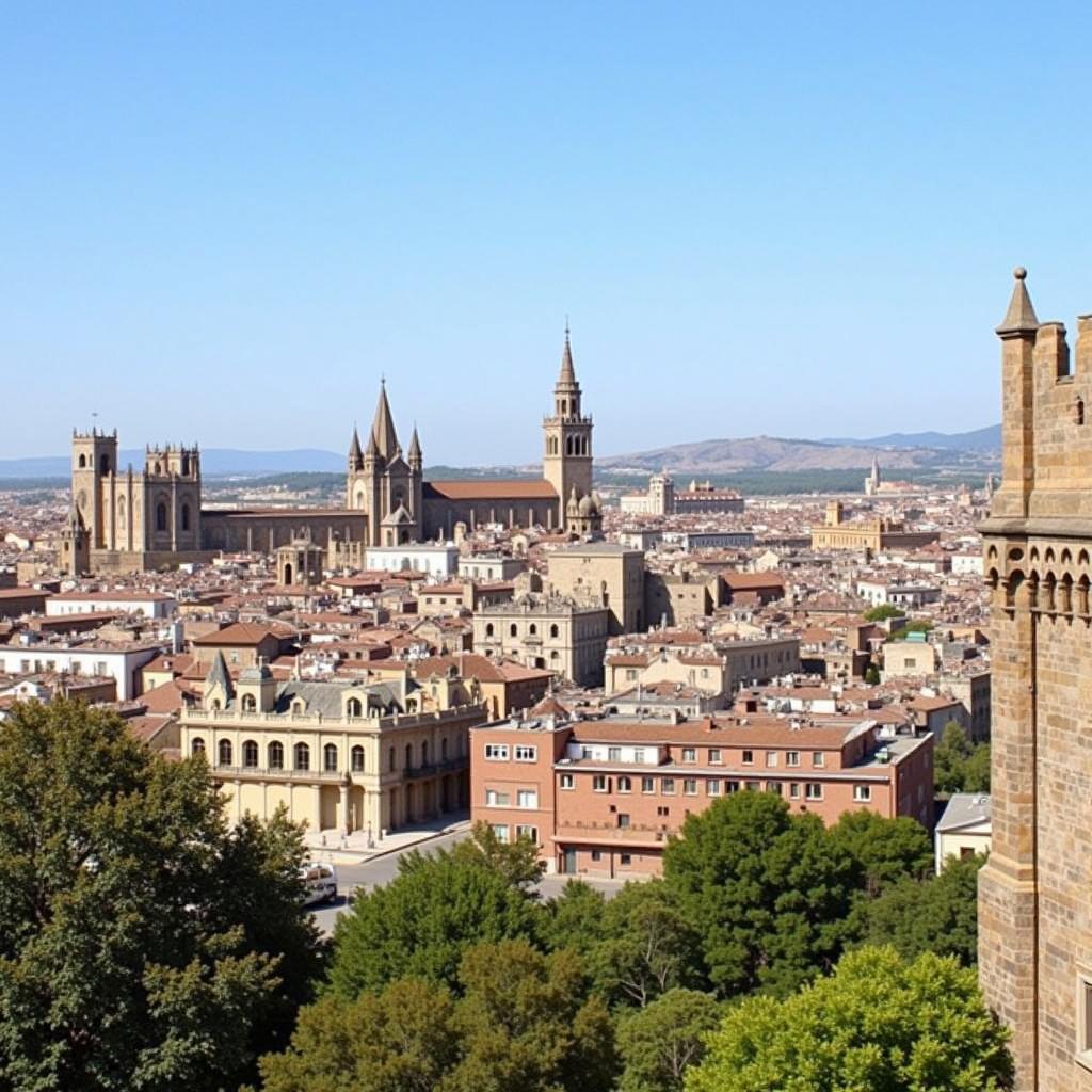 Toledo's landmarks during a free walking tour